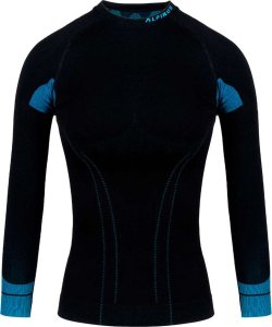 Bluza termoaktywna damska Alpinus Tactical Base Layer czarno-niebieska GT43210 S 1