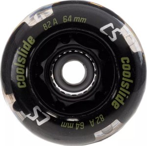 Kółka do rolek łyżworolek Coolslide świecące LED Wheel 64mm czarne 4 sztuki 1