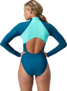 Damski Strój Kąpielowy L/s Clrblck Zip 1 Pc  rozmiar M 7