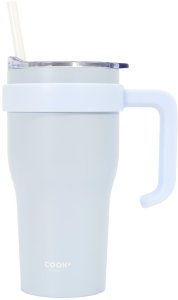 INTESI KUBEK TERMICZNY Z UCHWYTEM I SŁOMKĄ       MIAMI 600ML BIAŁY 1