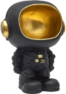 INTESI FIGURKA ASTRONAUTA Z FUNKCJĄ              PRZECHOWYWANIA CZARNA/ZŁOTA 1