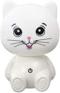 INTESI LAMPKA NOCNA KOT USB LED BIAŁA 1