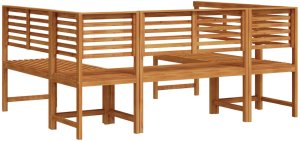 vidaXL Zestaw narożny Zestaw 5 Mocne drewno akacjowe 8