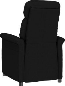 vidaXL Fotel rozkładany Czarny Skóra syntetyczna Średni 4