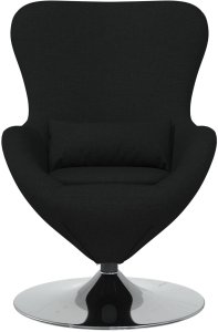 vidaXL Fotele, fotele-reclinery i fotele do spania Czarny Tkanina Średni 4