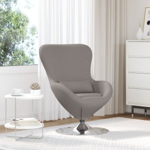 Krzesła, fotele i łóżka rozkładane vidaXL Taupe Tkanina Standard Fotel 1