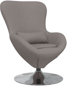 vidaXL Krzesła, fotele i łóżka rozkładane Taupe Tkanina Standard Fotel 2