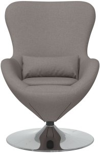 vidaXL Krzesła, fotele i łóżka rozkładane Taupe Tkanina Standard Fotel 4