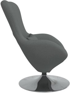 vidaXL Fotele, fotele do relaksu i sypialni Ciemnoszary Poliester 5