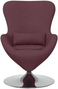 vidaXL Fotele, Fotele do relaksu i Fotele do spania Fioletowy Poliester 4