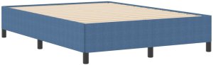 vidaXL Rama Łóżka Niebieska Drewno 140 x 200 x 35 cm 3