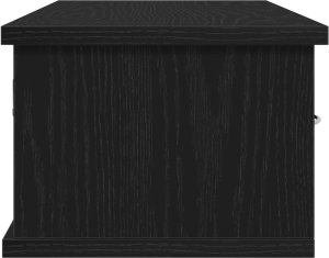 vidaXL Półka Ścienna Czarna Dębowa Drewno Inżynieryjne 60 x 26 x 18,5 cm 8