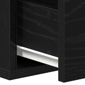 vidaXL Półka Ścienna Czarna Dębowa Drewno Inżynieryjne 60 x 26 x 18,5 cm 10
