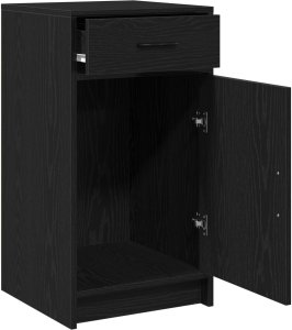 vidaXL Szafka boczna Czarna dąb 40 x 41 x 75 cm 5