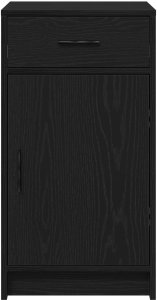 vidaXL Szafka boczna Czarna dąb 40 x 41 x 75 cm 7