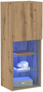 vidaXL Szafka RTV Dąb rzemieślniczy Płyta wiórowa 40.5 x 30 x 102 cm 3