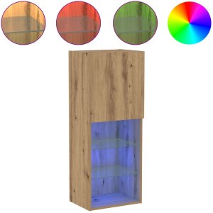 vidaXL Szafka RTV Dąb rzemieślniczy Płyta wiórowa 40.5 x 30 x 102 cm 4