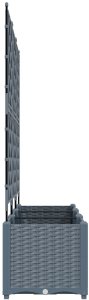 vidaXL Donice ogrodowe Jasnoszary Poliżywica 120 x 40 x 143 cm Donice 5