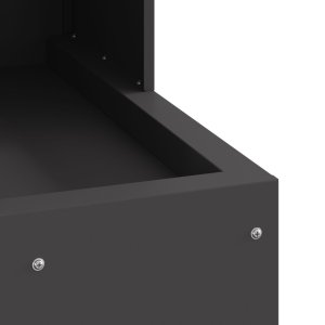 Palenisko ogrodowe vidaXL Piecyk na drewno Czarny Stal 50 x 50 x 100 cm Trwały 7