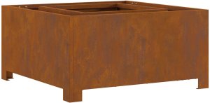 Palenisko ogrodowe vidaXL Ognisko Brązowe Stal 60 x 60 x 30 cm Oporne na ciepło 2