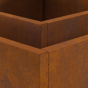 Palenisko ogrodowe vidaXL Ognisko Brązowe Stal 60 x 60 x 30 cm Oporne na ciepło 6
