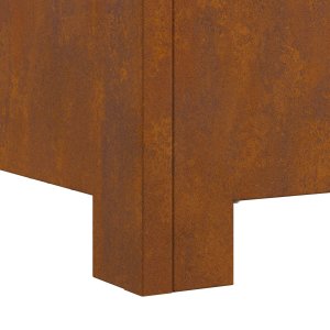 Palenisko ogrodowe vidaXL Ognisko Brązowe Stal 60 x 60 x 30 cm Oporne na ciepło 7