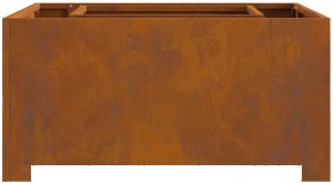 Palenisko ogrodowe vidaXL Kominek Ogrodowy Brązowy Stal zwietrzała 80 x 80 x 40 cm Trwały 5