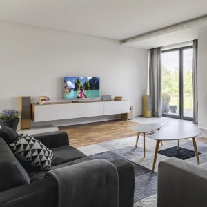 “Fabric Design“ Indoor Aerial, DVB-T2, Active, grey/black 9