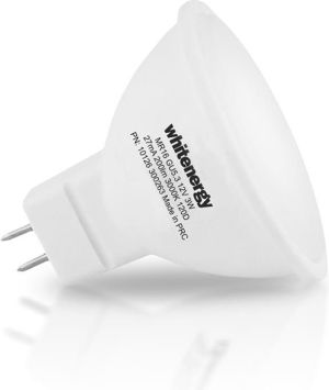 Whitenergy żarówka LED GU5.3, 6 x SMD 2835, 3W, mleczne, MR16 (10366) 1
