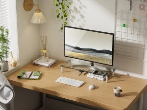 Equip 650882 uchwyt / stojak do monitorów Biurko Przezroczysty 10