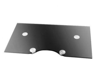 HAGOR CPS - Glass Shelf AV-Ablage kombinierbar mit S�ulen der HAGOR comPROnents Serie 450x260mm BxT 7,5kg max. Traglast 1