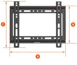 Uchwyt wieszak do telewizora TV 14-43 cali Uniwersalny Manta P10 9