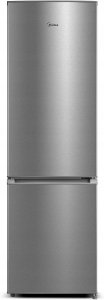 Midea Refrigerator | MERB276FGE02A | Energy efficiency class E | Free standing | Combi | Height 180 cm | No Frost system | Fridge net capacity 199 L | Freezer net capacity 71 L | 41 dB | Stainless steel 3