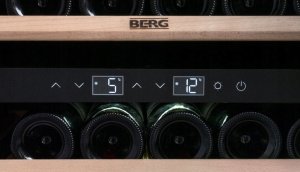 Chłodziarka do wina Berg BRGSW24 Winiarka czarna do zabudowy 24 butelki 5
