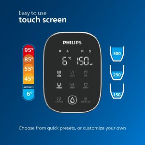 PHILIPS STACJA DO WODY Z DWOMA FILTRAMI ADD6912BK/10 3