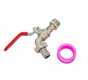 AWTOOLS KRAN OGRODOWY CYNK NIKLOWANY  1/2" GWINT ZEWNĘTRZNY 3/4" 1
