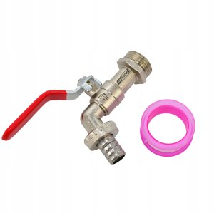 AWTOOLS KRAN OGRODOWY CYNK NIKLOWANY  3/4" GWINT ZEWNĘTRZNY 1" 1