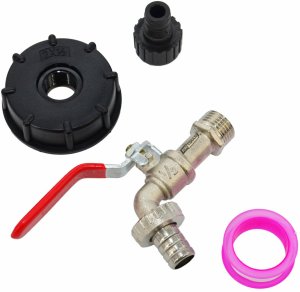 AWTOOLS KRAN OGRODOWY DO ZBIORNIKA CYNK NIKLOWANY 1/2" GWINT ZEWNĘTRZNY 3/4" MAUZER 1