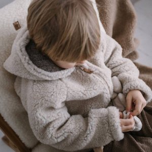 Zaffiro - Kurteczka Meri 100% wełna - Baranek 110/116 Beige U 12