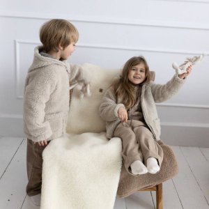 Zaffiro - Kurteczka Meri 100% wełna - Baranek 110/116 Beige U 13