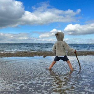 Zaffiro - Kurteczka Meri 100% wełna - Baranek 110/116 Beige U 4