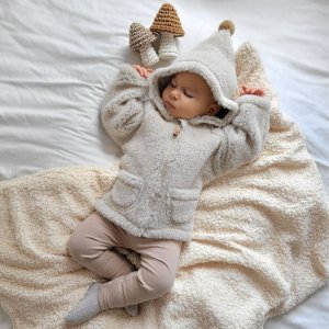 Zaffiro - Kurteczka Meri 100% wełna - Baranek 110/116 Beige U 5