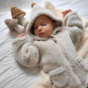 Zaffiro - Kurteczka Meri 100% wełna - Baranek 110/116 Beige U 8