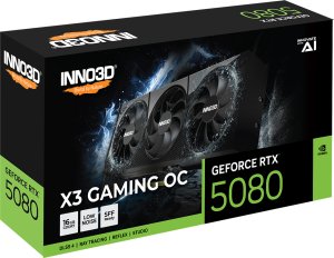 INNO3D GeForce RTX 5080 X3 GAMING OC 16GB GDDR7 3xDP+HDMI 2