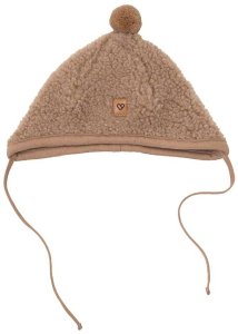 Zaffiro - Czapeczka Tulip 100% wełna - Baranek M (6-12m) Brown U 5