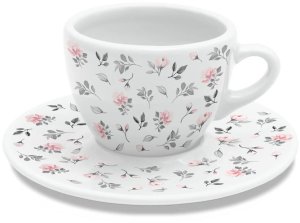 BOX zestaw prezentowy dla mamy "Kochana Mama". Najlepszy prezent upominek na Dzień Matki - zestaw herbat, świeca sojowa czekoladowa fanaberia, filiżanka ze spodkiem, kawa śmietankowa 200g, zestaw kaw 10