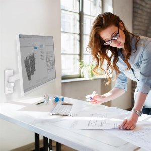 Ergotron Uchwyt ścienny na monitor do 34" (45-683-290) 3