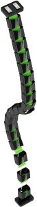 Organizer kabli, G�sia szyja z magnetycznym mocowaniem, czarno-zielony, 1285mm, do sto��w z regulacj� wysoko�ci, Powerton 5