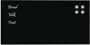 vidaXL Ścienna tablica magnetyczna, czarna, 80x40 cm, szkło hartowane 3