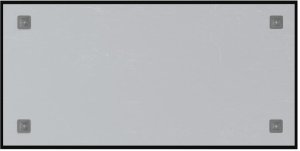 vidaXL Ścienna tablica magnetyczna, czarna, 80x40 cm, szkło hartowane 4